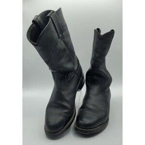 ACME Roper Women's Black Leather Slouch Boots Style 08050L Size 6.5